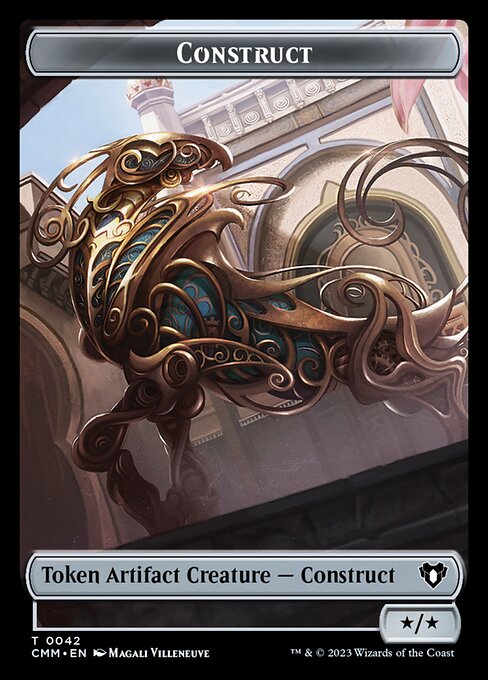 Treasure // Construct (0042) Double-Sided Token [Commander Masters Tokens] | Enigma On Main