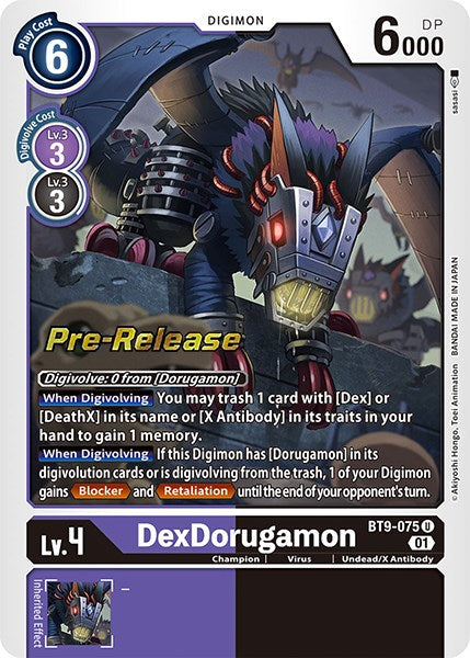 DexDorugamon [BT9-075] [X Record Pre-Release Promos] | Enigma On Main