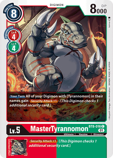 MasterTyrannomon [BT8-016] [New Awakening] | Enigma On Main