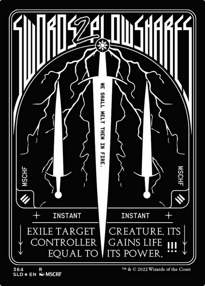 Swords to Plowshares (364) (Foil Etched) [Secret Lair Drop Series] | Enigma On Main