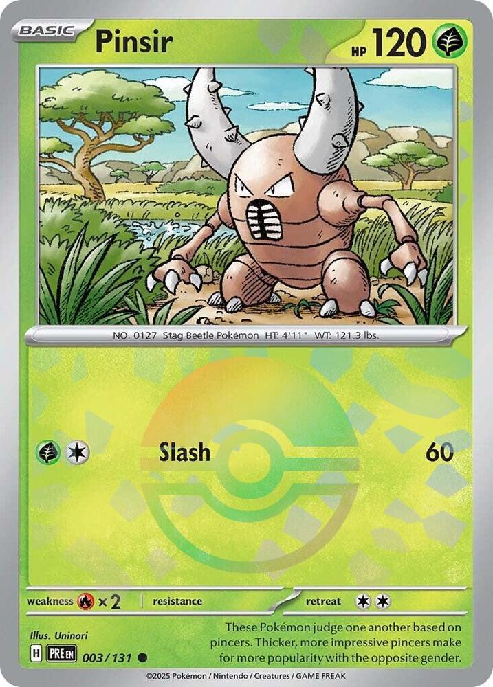 Pinsir (003/131) (Poke Ball Pattern) [Scarlet & Violet: Prismatic Evolutions] | Enigma On Main