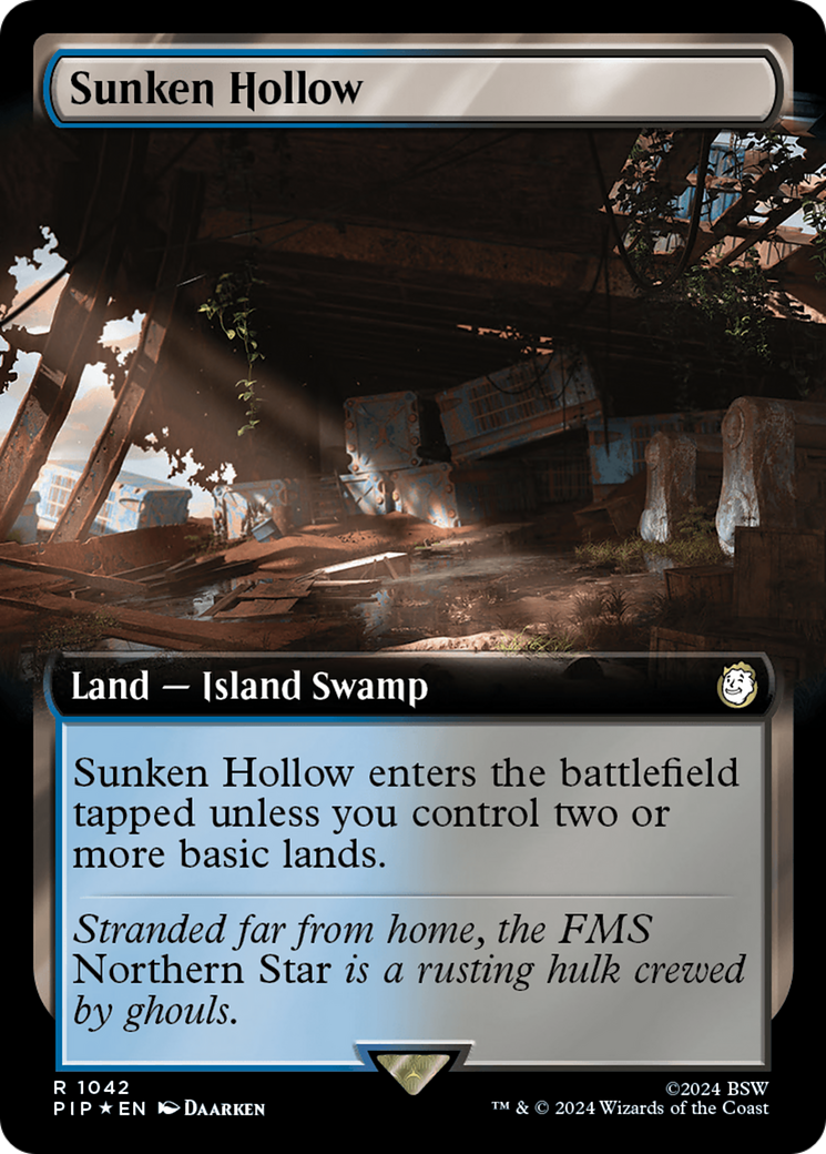 Sunken Hollow (Extended Art) (Surge Foil) [Fallout] | Enigma On Main