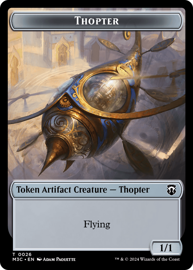 Thopter // Copy Double-Sided Token [Modern Horizons 3 Commander Tokens] | Enigma On Main