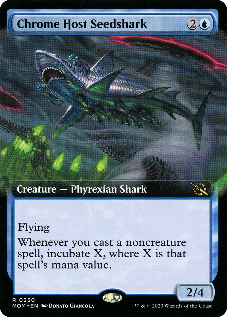 Chrome Host Seedshark (Extended Art) [March of the Machine] | Enigma On Main