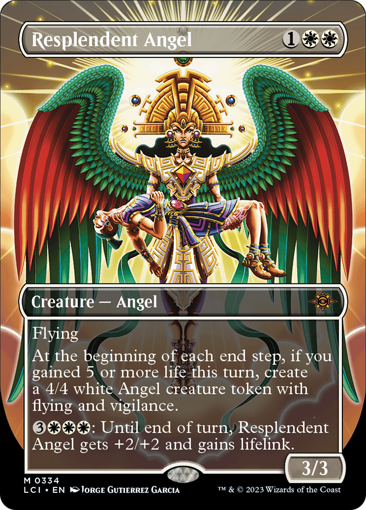 Resplendent Angel (Borderless) [The Lost Caverns of Ixalan] | Enigma On Main