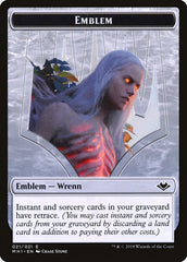 Zombie (007) // Wrenn and Six Emblem (021) Double-Sided Token [Modern Horizons Tokens] | Enigma On Main