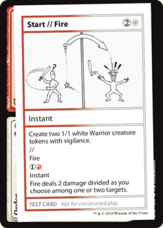Start // Fire (2021 Edition) [Mystery Booster Playtest Cards] | Enigma On Main