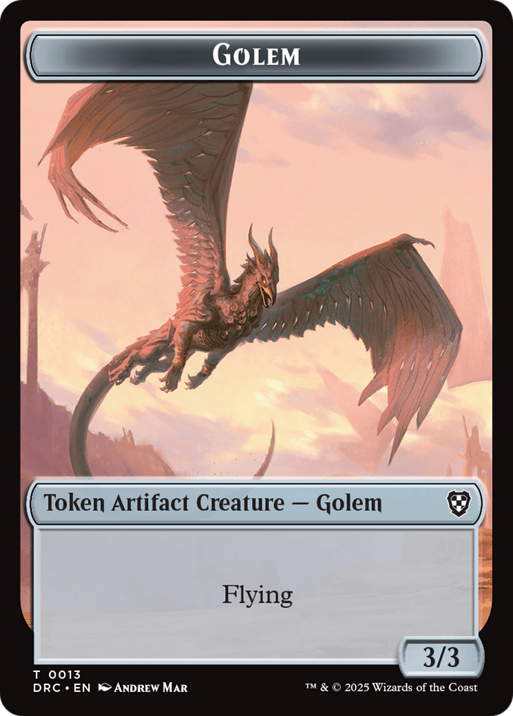 Golem (0013) // Nalaar Aetherjet Double-Sided Token [Aetherdrift Tokens] | Enigma On Main