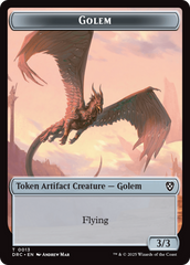 Construct // Golem (0013) Double-Sided Token [Aetherdrift Tokens] | Enigma On Main