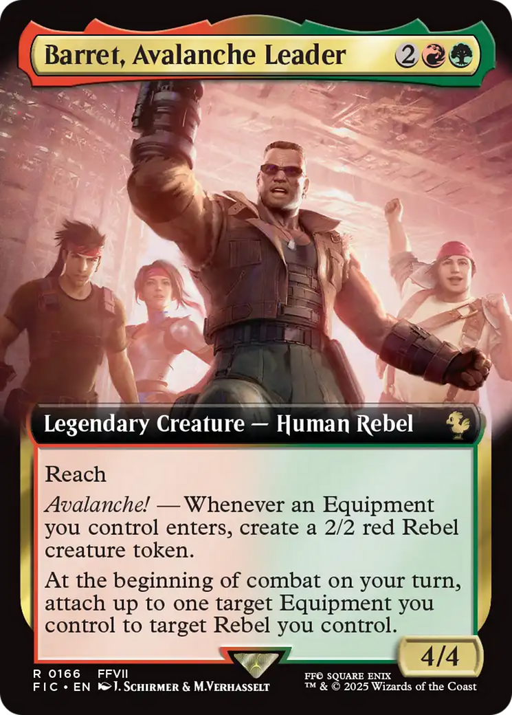 Barret, Avalanche Leader (Extended Art) [FINAL FANTASY Commander] | Enigma On Main
