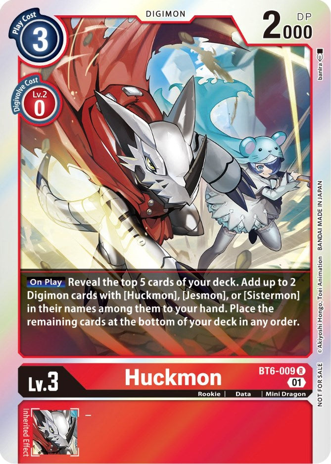 Huckmon [BT6-009] (Event Pack 3) [Double Diamond Promos] | Enigma On Main