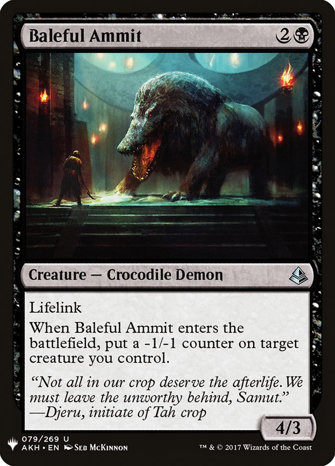 Baleful Ammit [Mystery Booster] | Enigma On Main