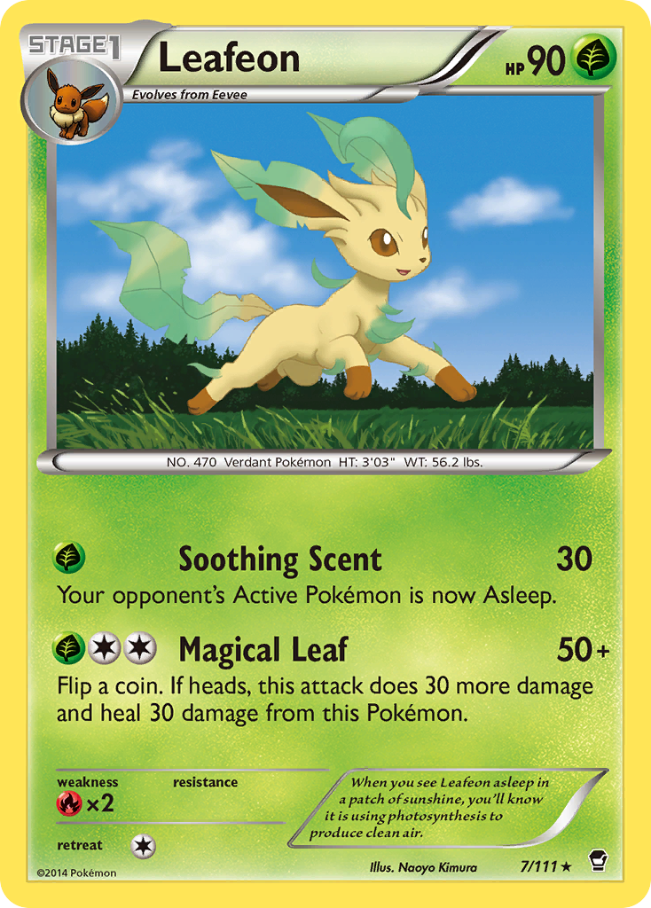 Leafeon (7/111) [XY: Furious Fists] | Enigma On Main