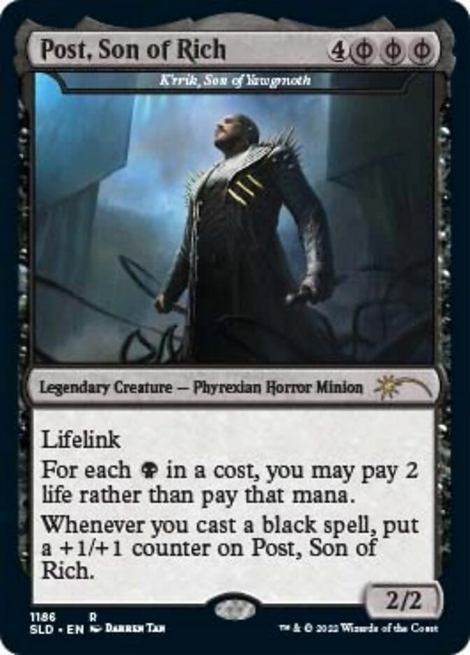 K'rrik, Son of Yawgmoth - Post, Son of Rich [Secret Lair Drop Series] | Enigma On Main