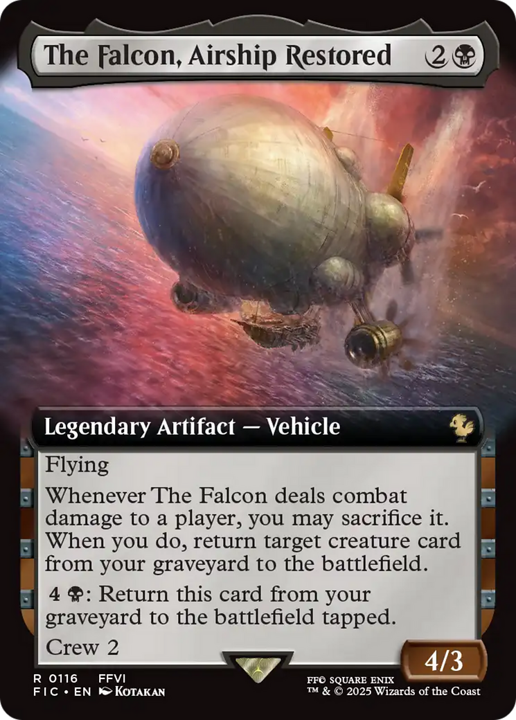 The Falcon, Airship Restored (Extended Art) [FINAL FANTASY Commander] | Enigma On Main