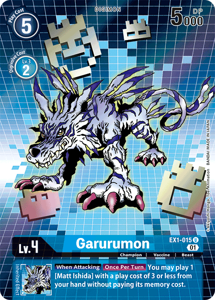 Garurumon [EX1-015] (Alternate Art) [Classic Collection] | Enigma On Main