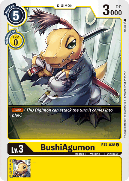 BushiAgumon [BT4-038] [Great Legend] | Enigma On Main