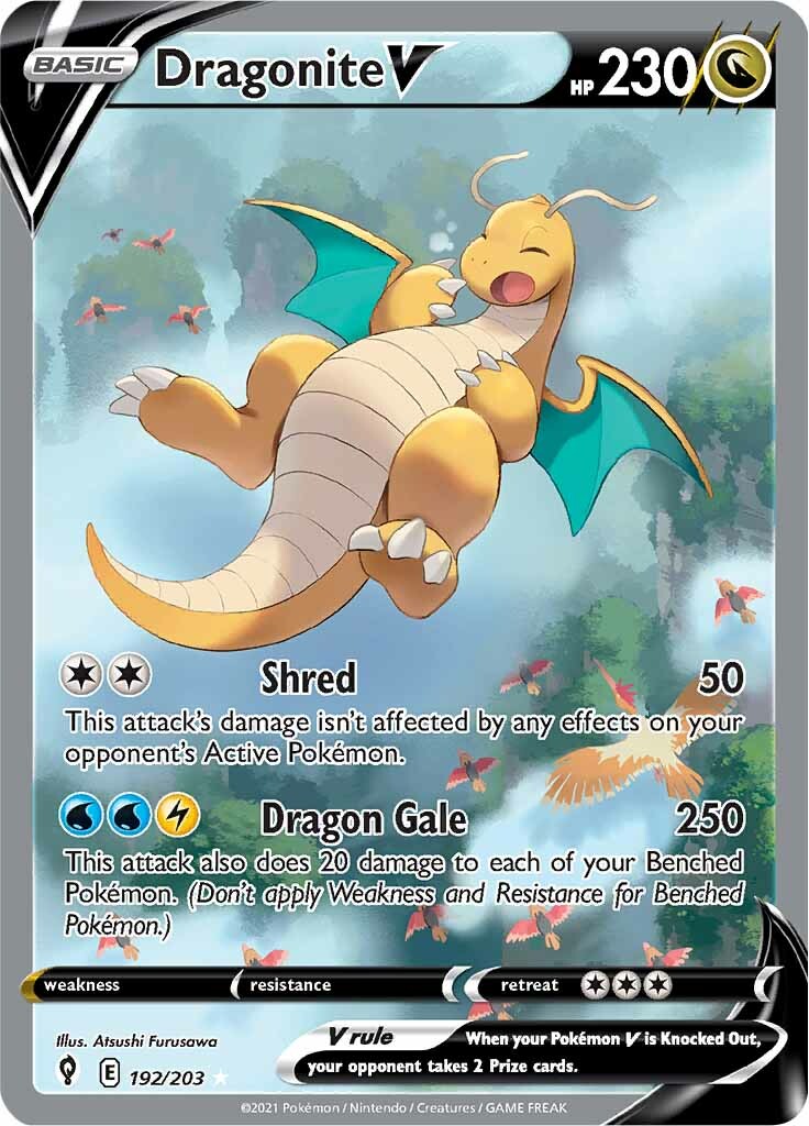 Dragonite V (192/203) [Sword & Shield: Evolving Skies] | Enigma On Main