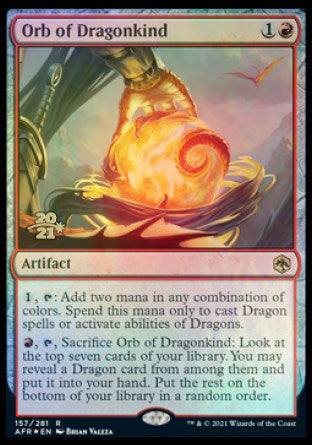 Orb of Dragonkind [Dungeons & Dragons: Adventures in the Forgotten Realms Prerelease Promos] | Enigma On Main