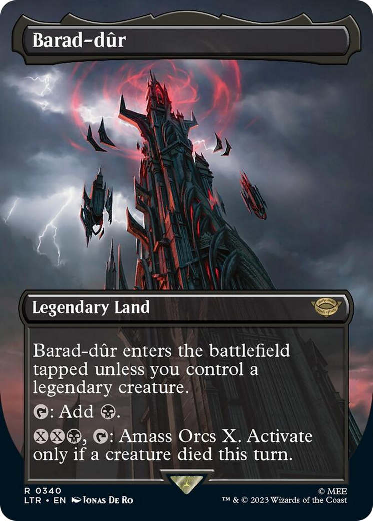 Barad-dur (Borderless Alternate Art) (340) [The Lord of the Rings: Tales of Middle-Earth] | Enigma On Main