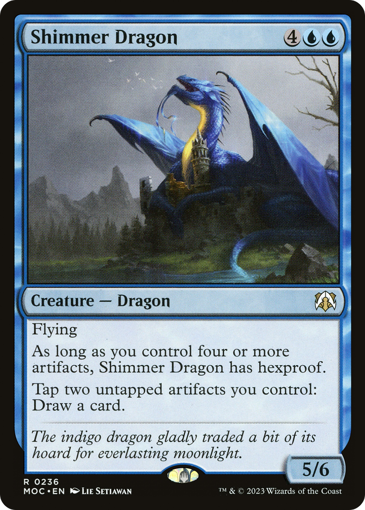 Shimmer Dragon [March of the Machine Commander] | Enigma On Main