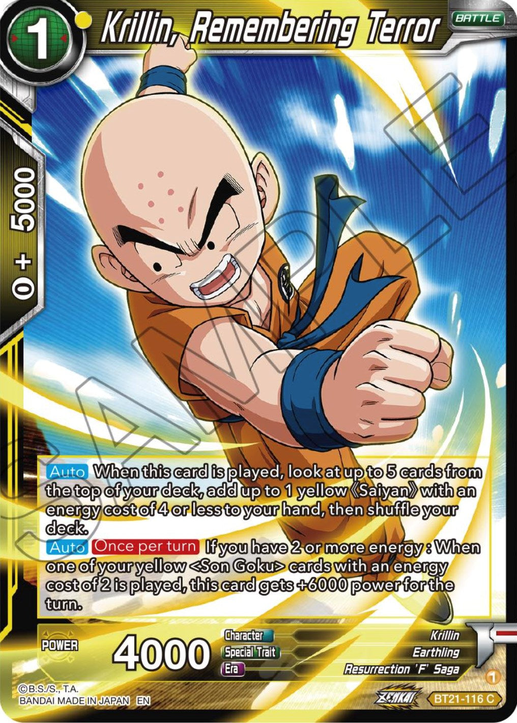 Krillin, Remembering Terror (BT21-116) [Wild Resurgence] | Enigma On Main