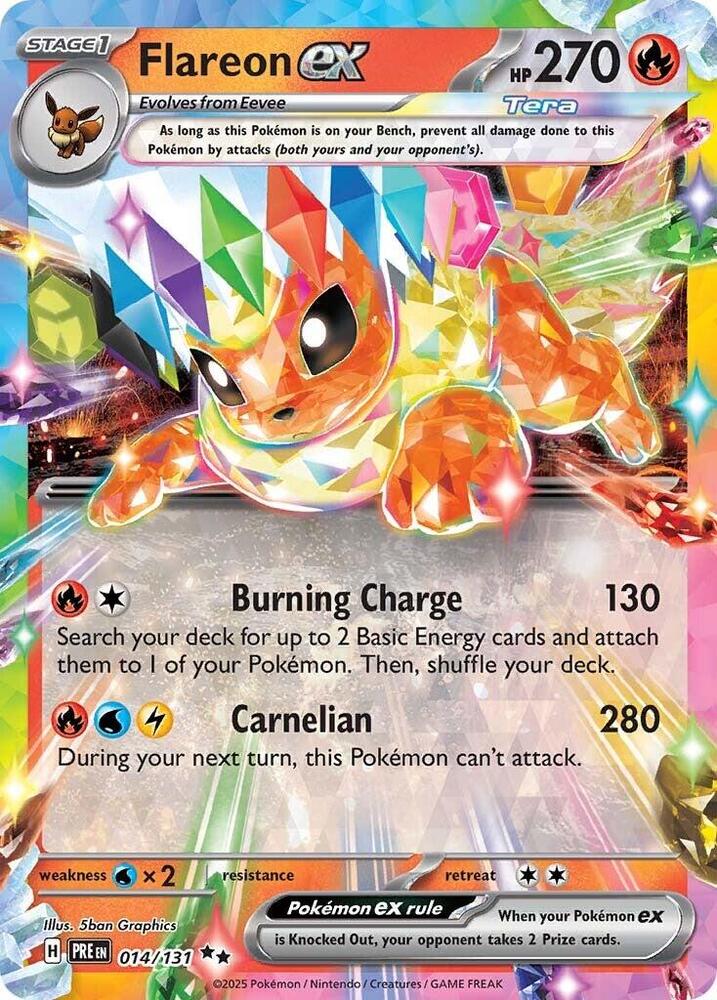 Flareon ex (014/131) [Scarlet & Violet: Prismatic Evolutions] | Enigma On Main