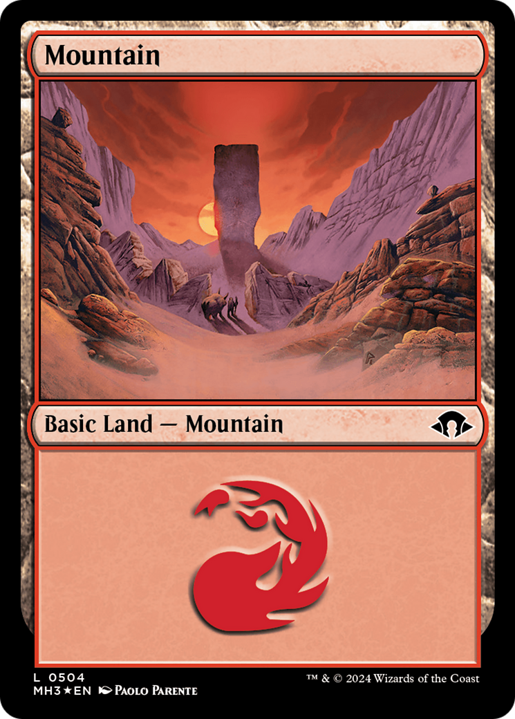 Mountain (0504) (Ripple Foil) [Modern Horizons 3] | Enigma On Main