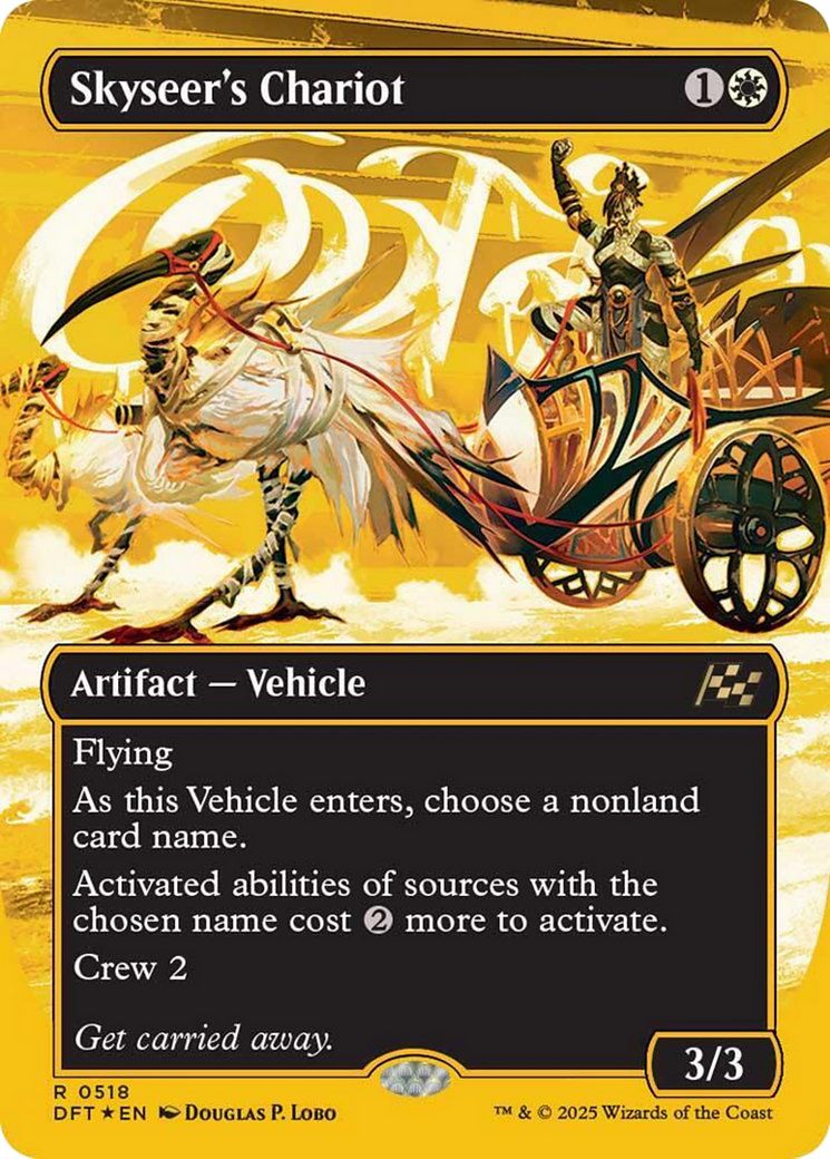 Skyseer's Chariot (Borderless) (First-Place Foil) [Aetherdrift] | Enigma On Main