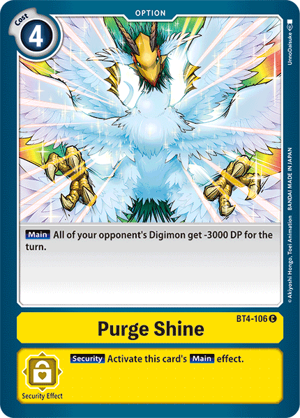 Purge Shine [BT4-106] [Great Legend] | Enigma On Main