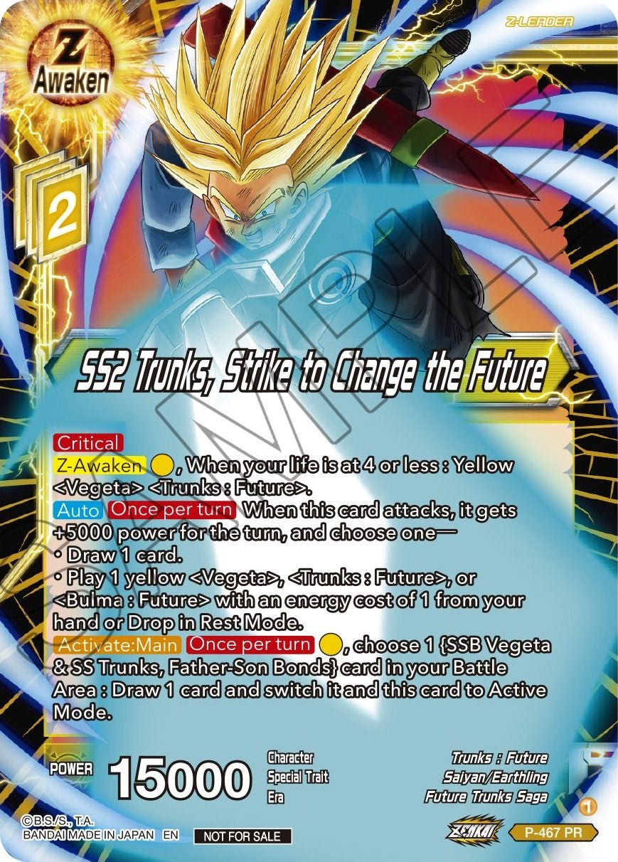 SS2 Trunks, Strike to Change the Future (Z03 Dash Pack) (P-467) [Promotion Cards] | Enigma On Main