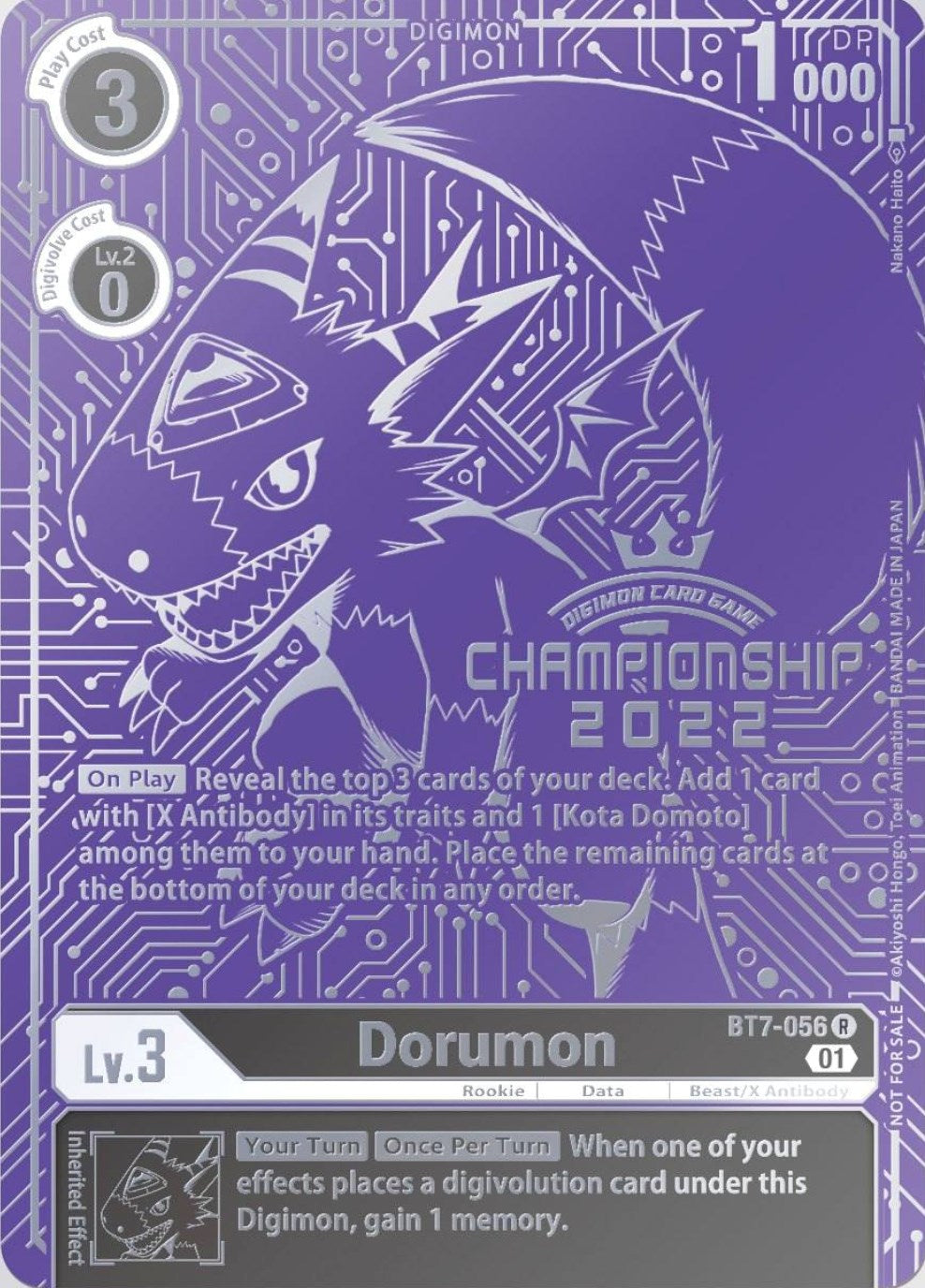 Dorumon [BT7-056] (2022 Championship Finals Top 16) [Next Adventure Promos] | Enigma On Main