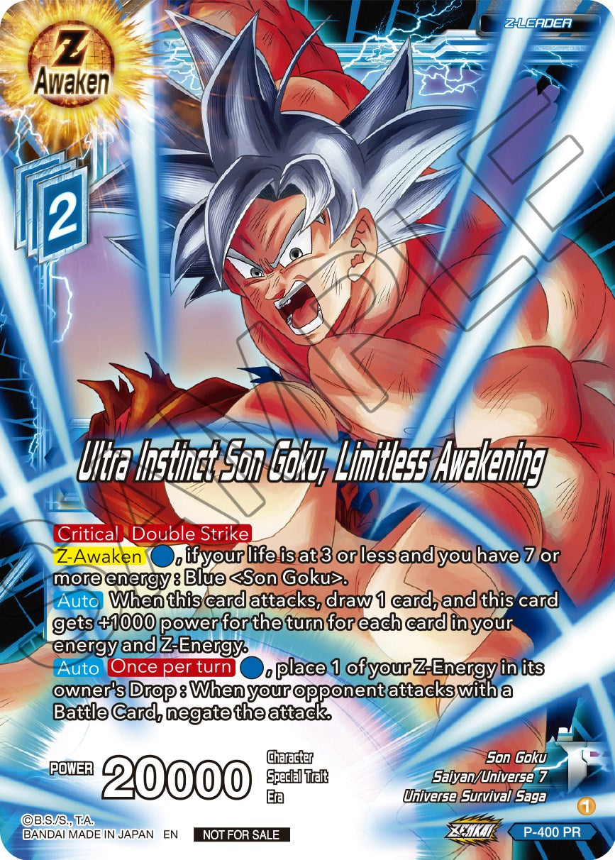 Ultra Instinct Son Goku, Limitless Awakening (P-400) [Promotion Cards] | Enigma On Main