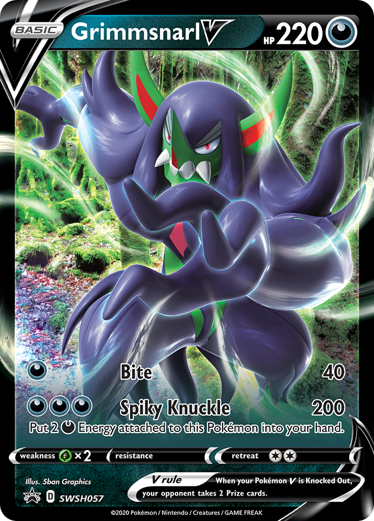 Grimmsnarl V (SWSH057) (Jumbo Card) [Sword & Shield: Black Star Promos] | Enigma On Main