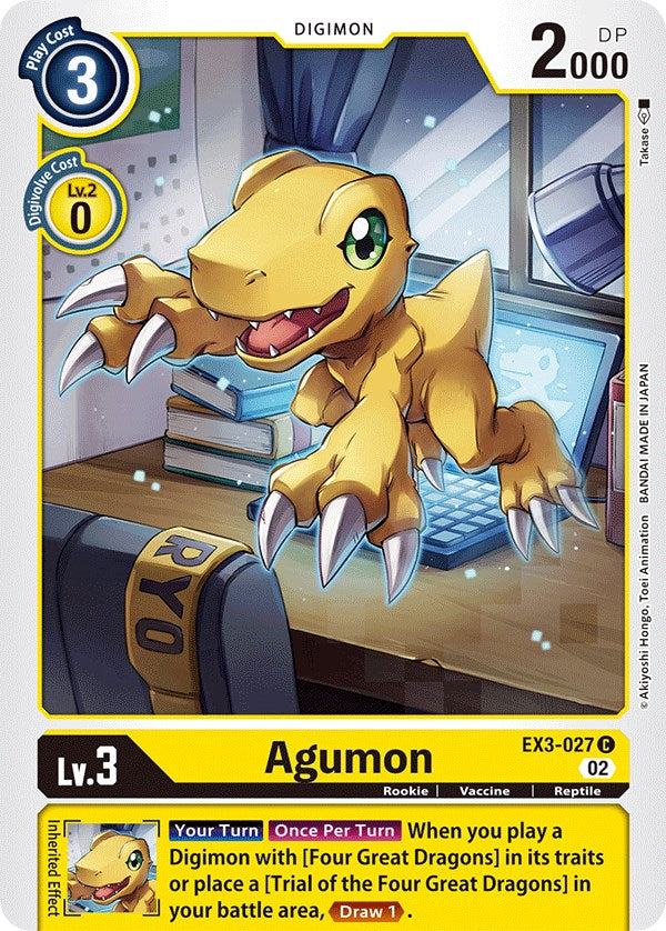 Agumon [EX3-027] [Draconic Roar] | Enigma On Main