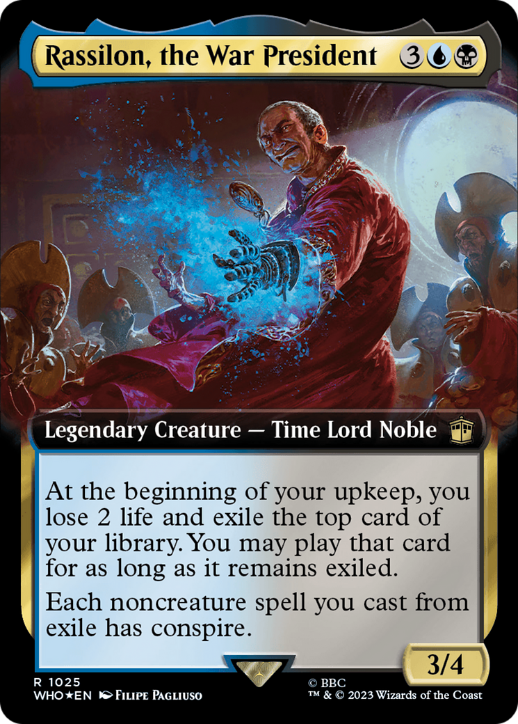 Rassilon, the War President (Extended Art) (Surge Foil) [Doctor Who] | Enigma On Main