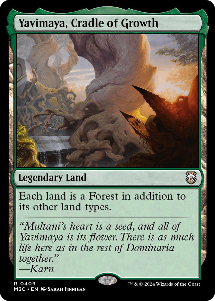 Yavimaya, Cradle of Growth (Ripple Foil) [Modern Horizons 3 Commander] | Enigma On Main