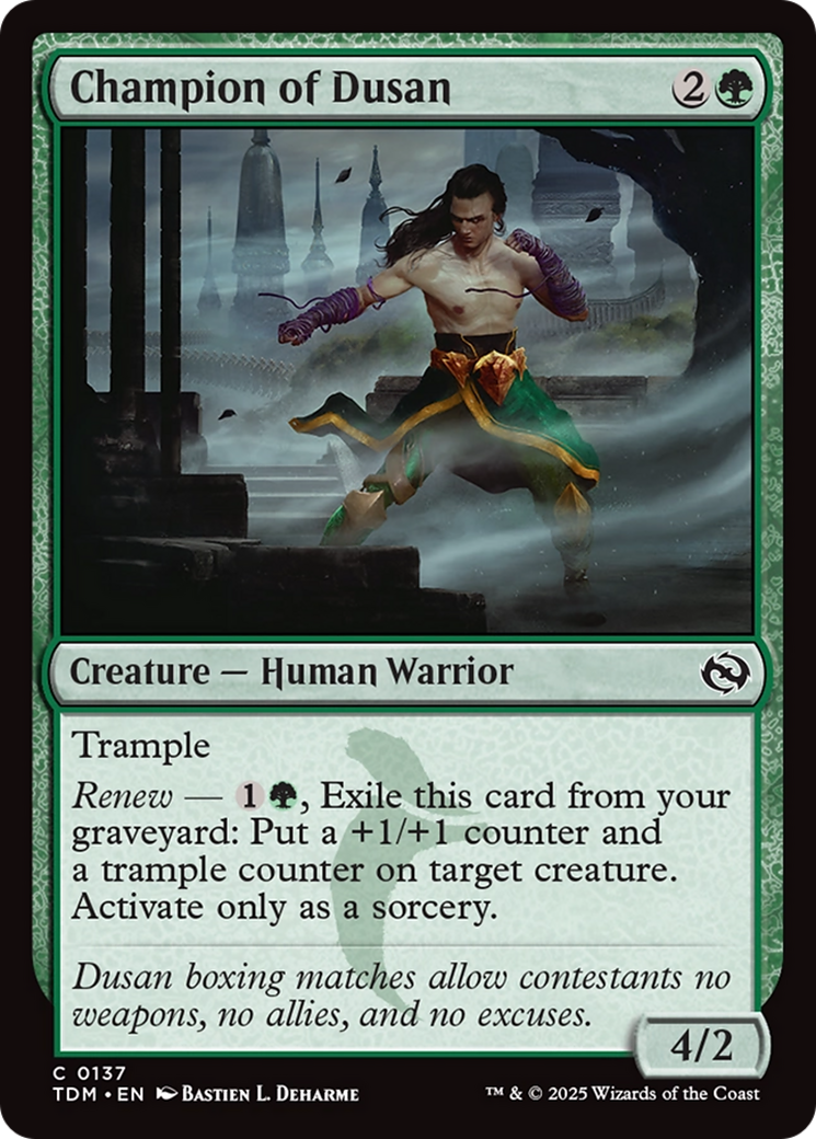 Champion of Dusan [Tarkir: Dragonstorm] | Enigma On Main