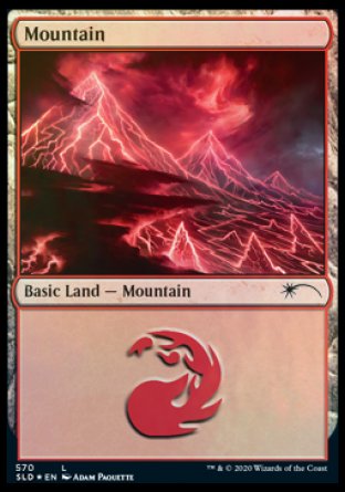 Mountain (Lightning) (570) [Secret Lair Drop Promos] | Enigma On Main