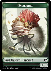 Saproling // Satyr Double-Sided Token [Commander Masters Tokens] | Enigma On Main