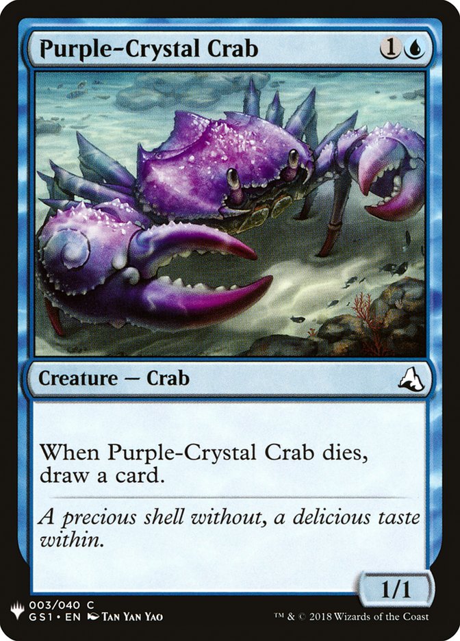 Purple-Crystal Crab [Mystery Booster] | Enigma On Main