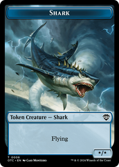 Ape // Shark Double-Sided Token [Outlaws of Thunder Junction Commander Tokens] | Enigma On Main