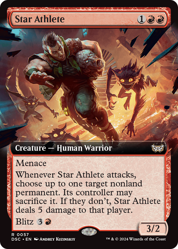 Star Athlete (Extended Art) [Duskmourn: House of Horror Commander] | Enigma On Main