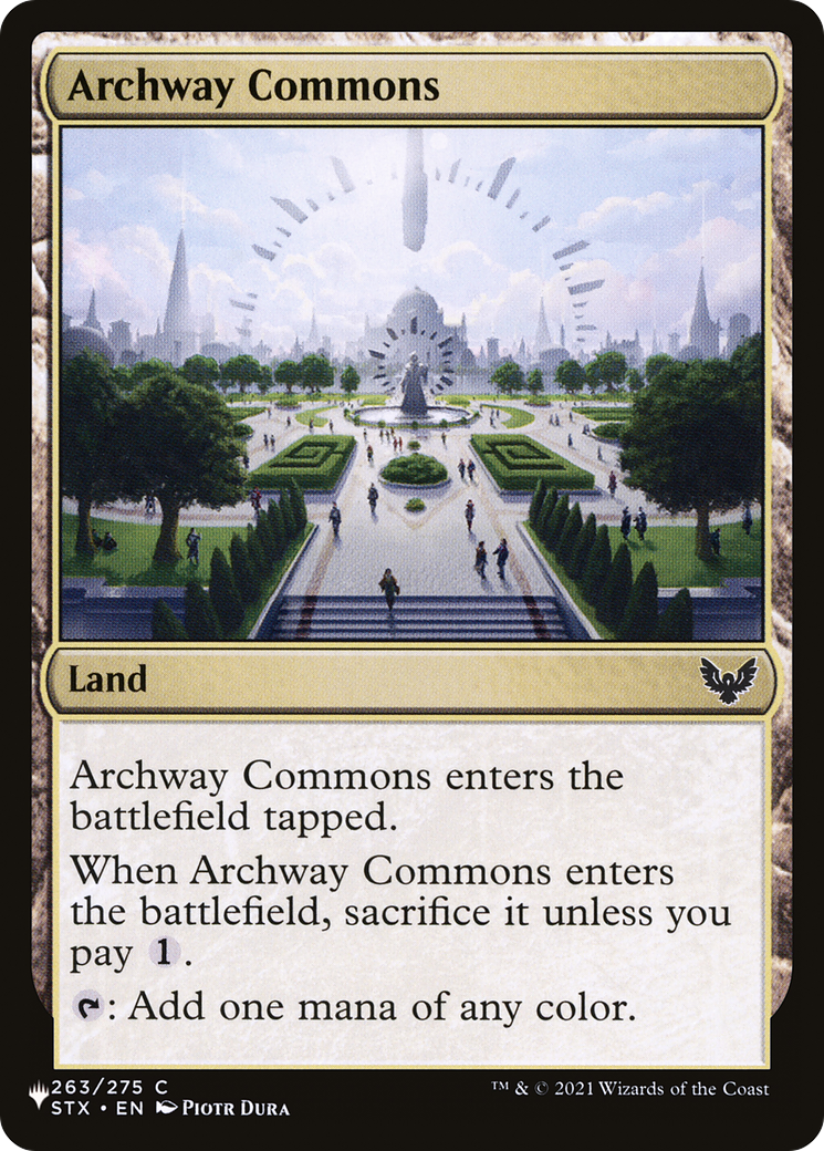 Archway Commons [The List Reprints] | Enigma On Main