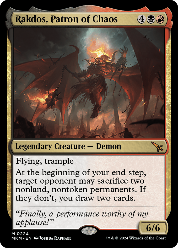 Rakdos, Patron of Chaos [Murders at Karlov Manor] | Enigma On Main