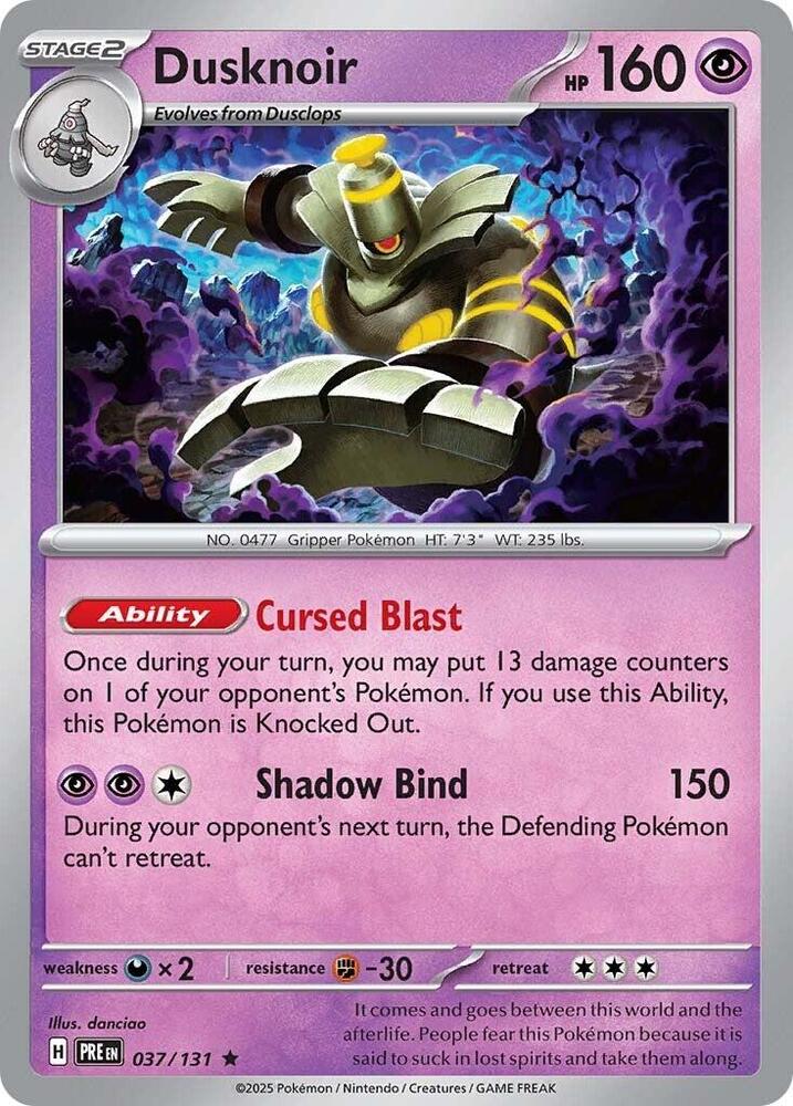 Dusknoir (037/131) [Scarlet & Violet: Prismatic Evolutions] | Enigma On Main