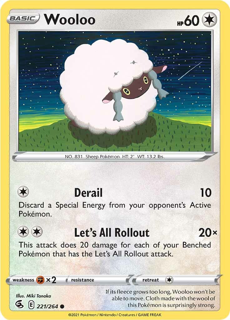 Wooloo (221/264) [Sword & Shield: Fusion Strike] | Enigma On Main