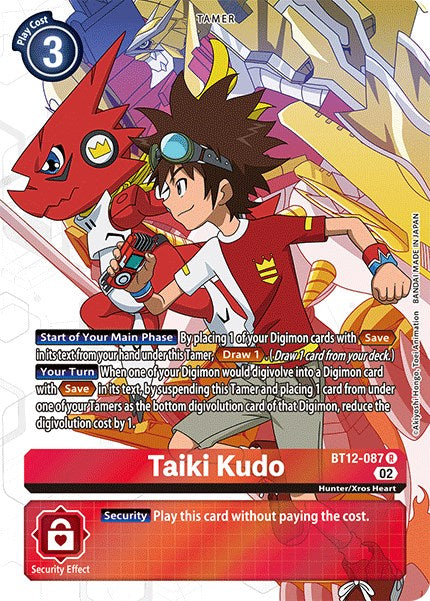 Taiki Kudo [BT12-087] (Alternate Art) [Across Time] | Enigma On Main