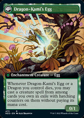 The Dragon-Kami Reborn // Dragon-Kami's Egg (Extended Art) [Kamigawa: Neon Dynasty] | Enigma On Main