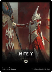 Mite-Y Theme Card [Phyrexia: All Will Be One Tokens] | Enigma On Main